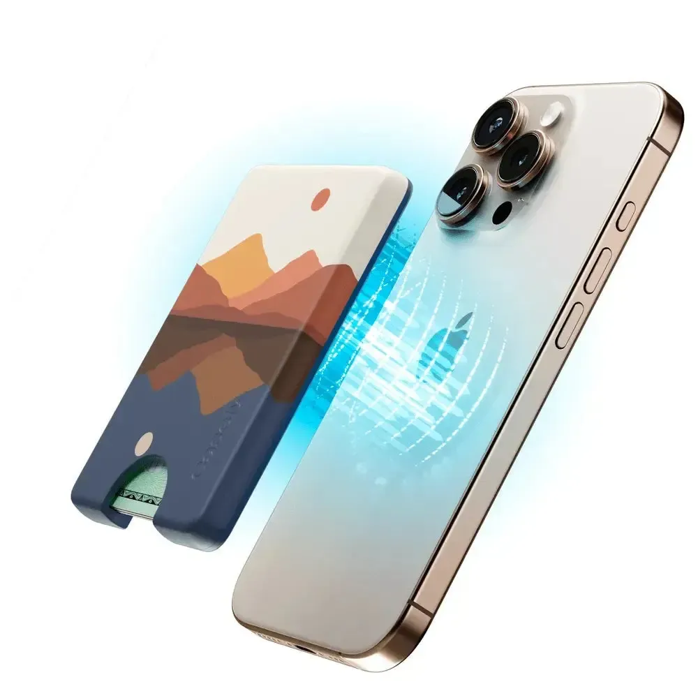 Opposites Attract | Day & Night Colorblock Mountains MagWallet - Image 15