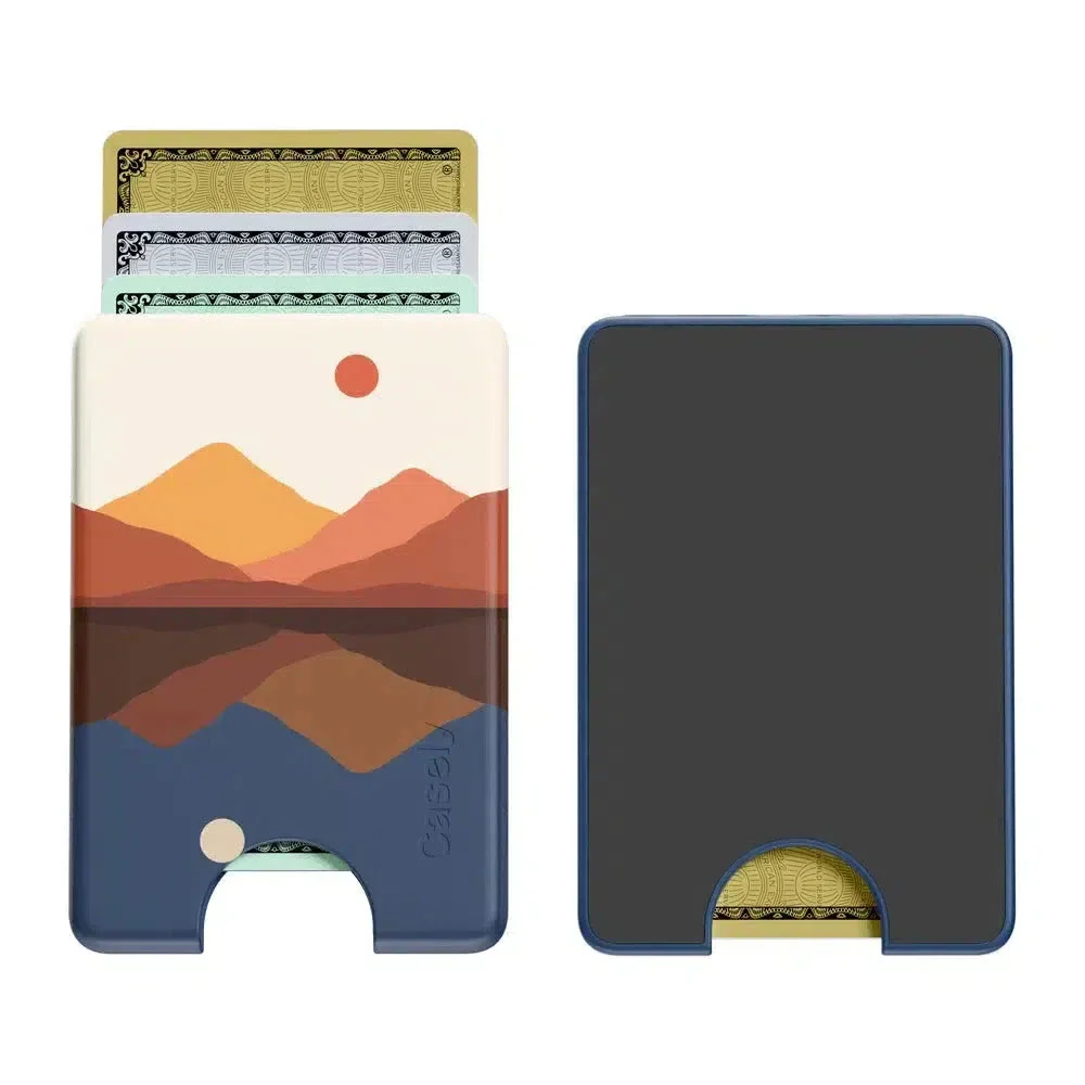 Opposites Attract | Day & Night Colorblock Mountains MagWallet - Image 7