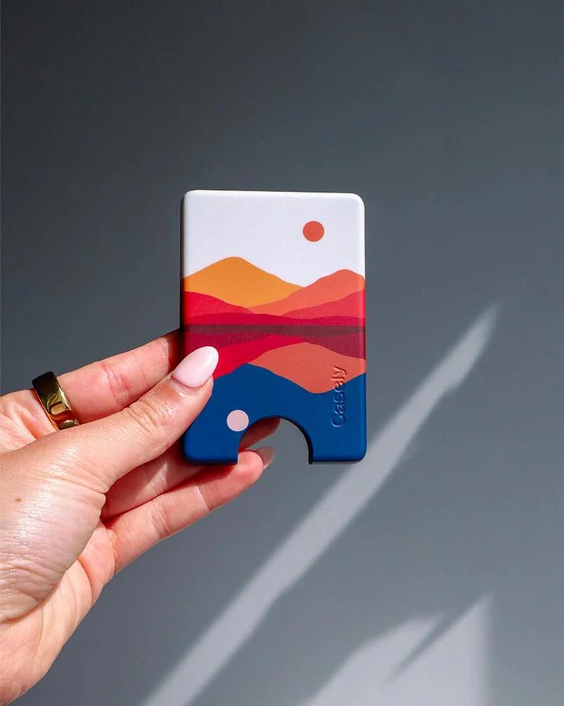 Opposites Attract | Day & Night Colorblock Mountains MagWallet - Image 8