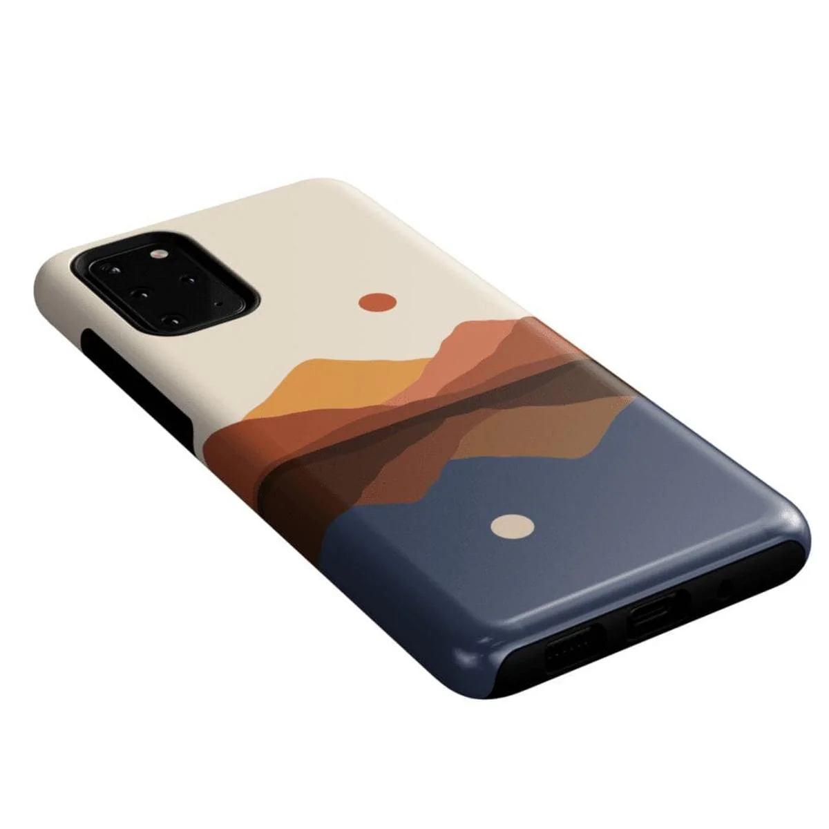 Opposites Attract | Day & Night Colorblock Mountains Samsung Case - Image 26