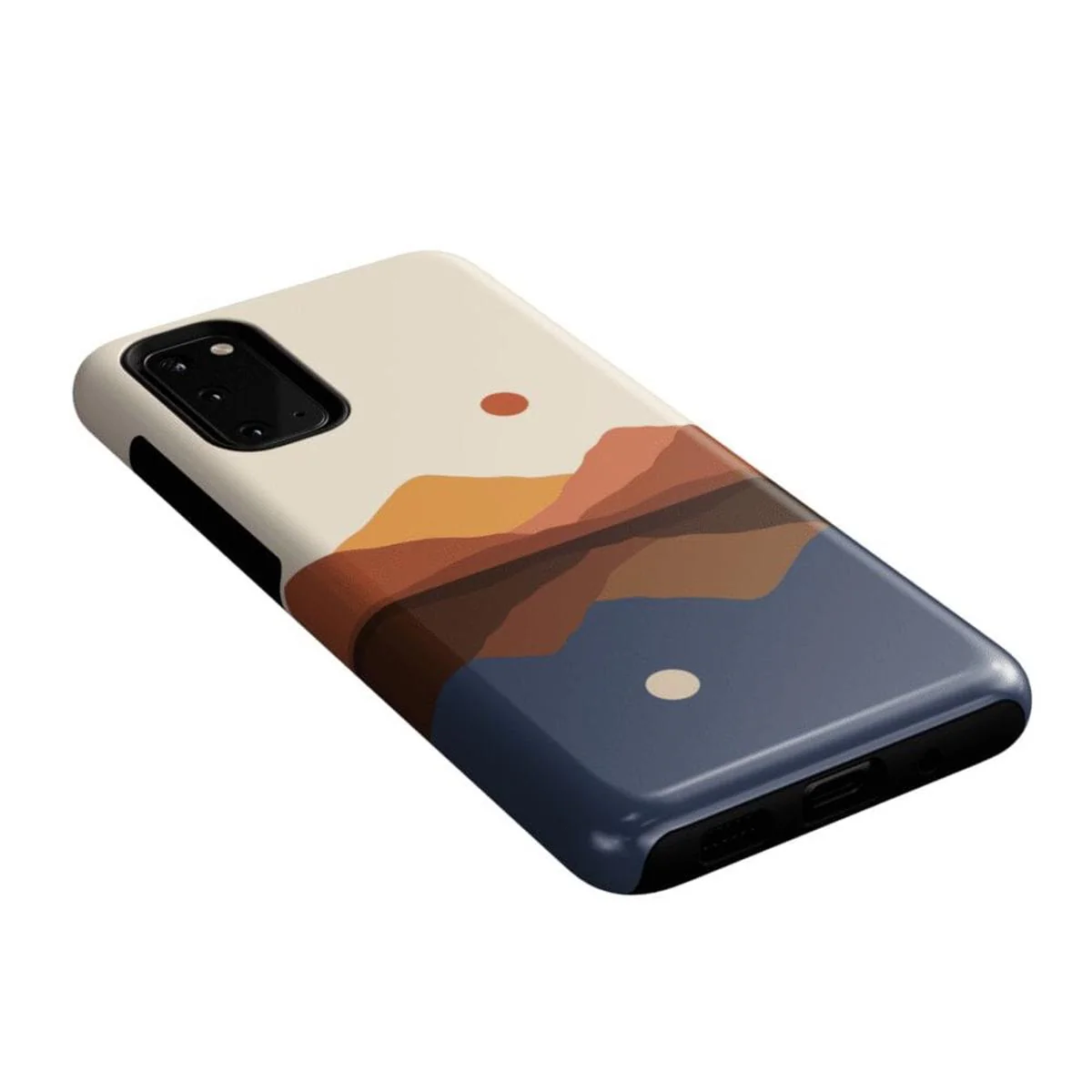 Opposites Attract | Day & Night Colorblock Mountains Samsung Case - Image 29