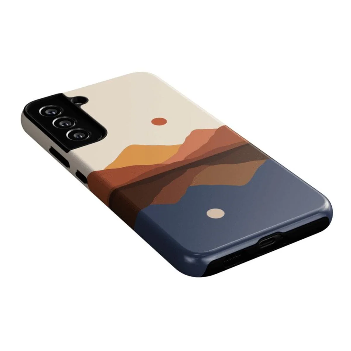 Opposites Attract | Day & Night Colorblock Mountains Samsung Case - Image 8
