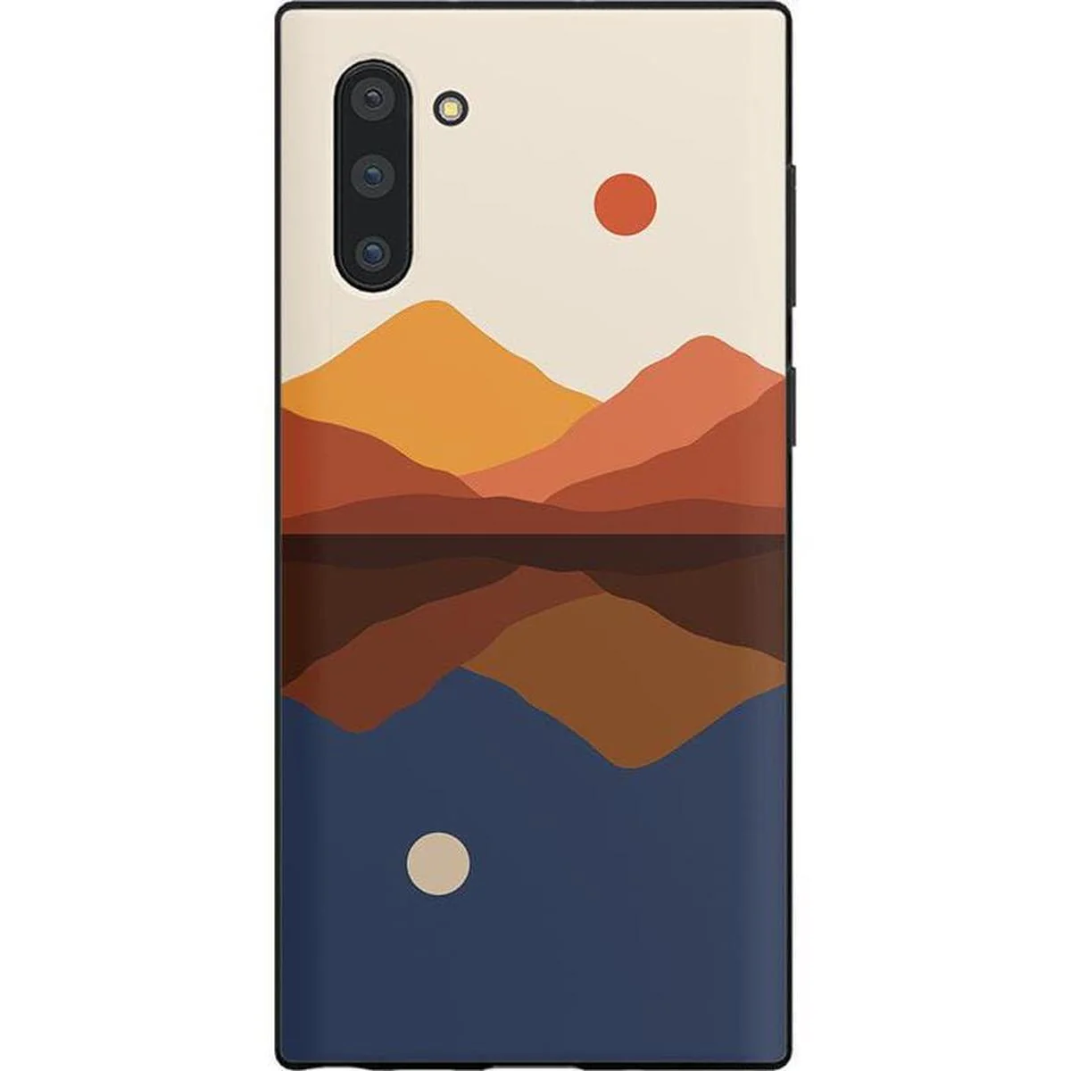 Opposites Attract | Day & Night Colorblock Mountains Samsung Case - Image 4