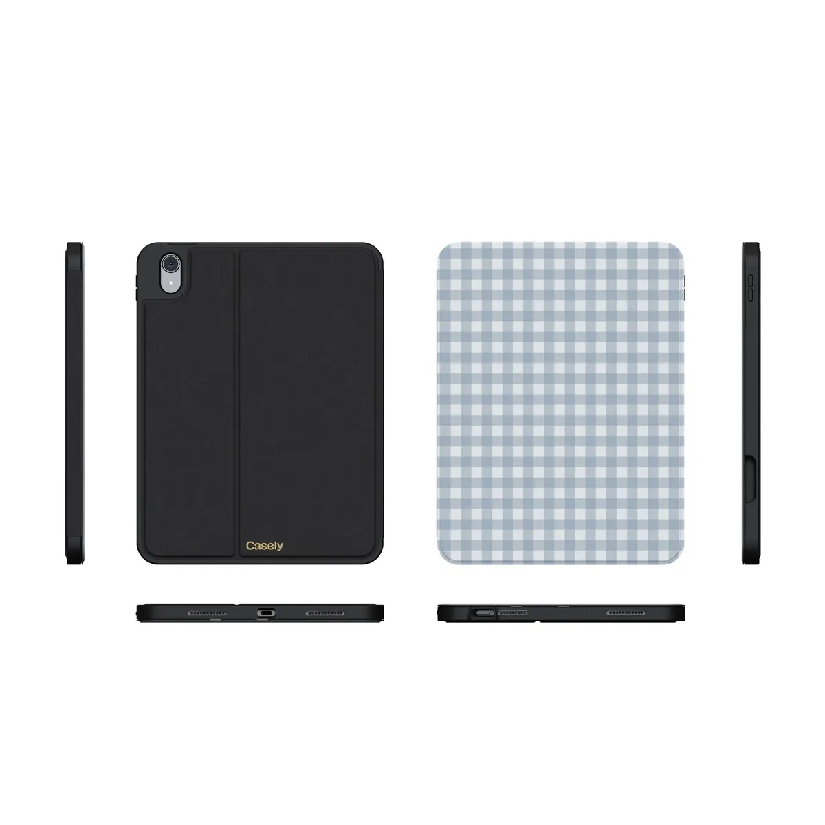 Pastel Picnic | Blue Gingham iPad Case - Image 13