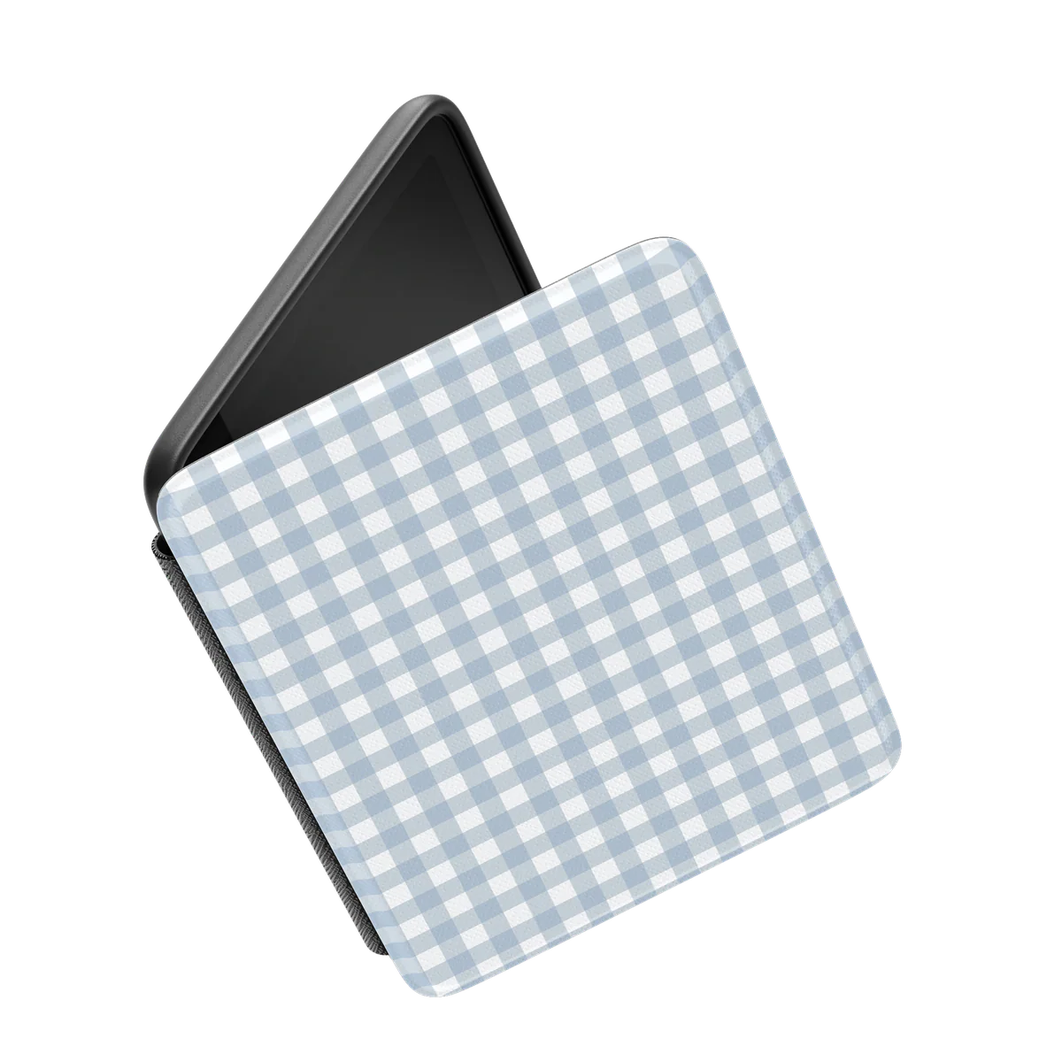 Pastel Picnic | Blue Gingham Kindle Case - Image 3
