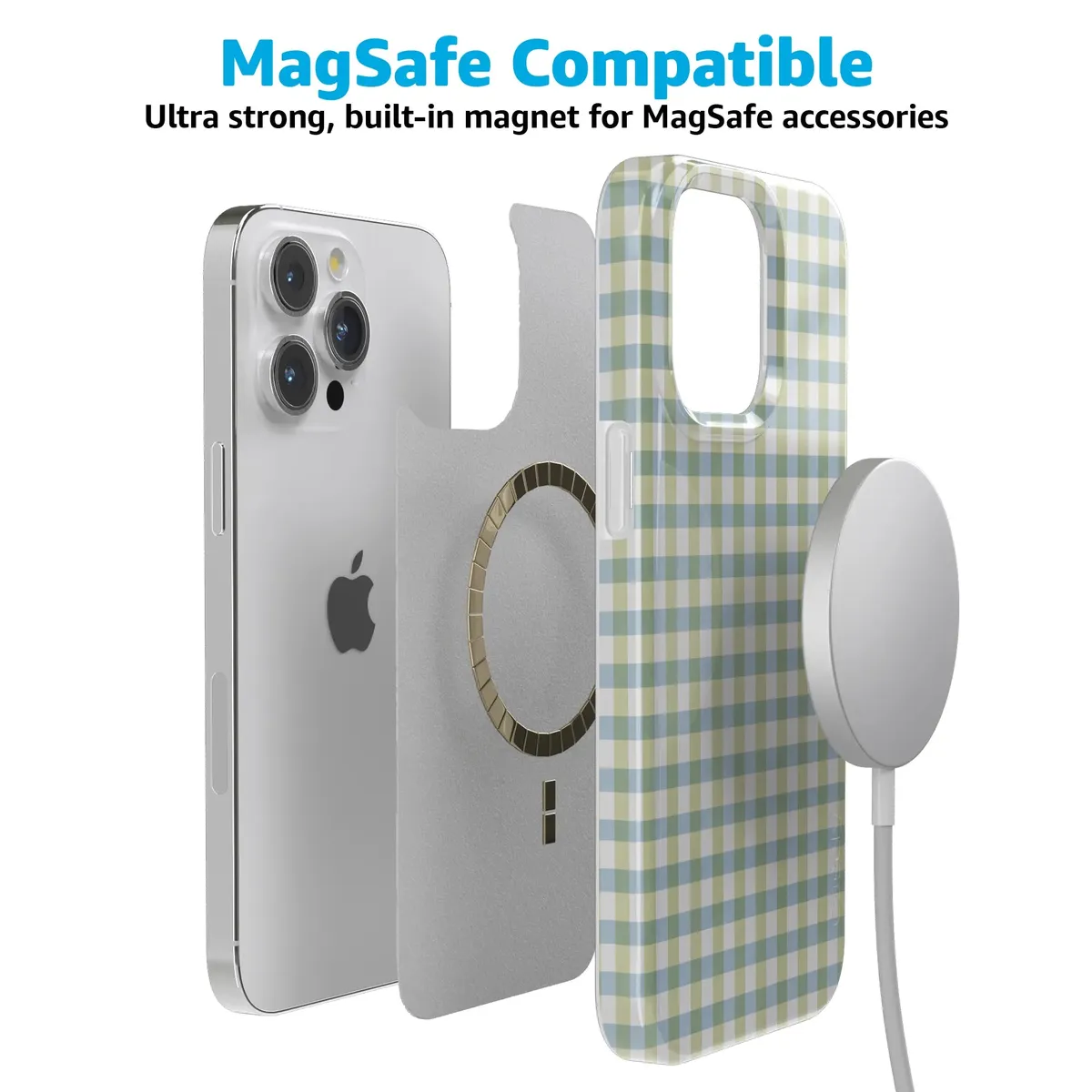 Pastel Picnic | Blue & Green Gingham Case - Image 184
