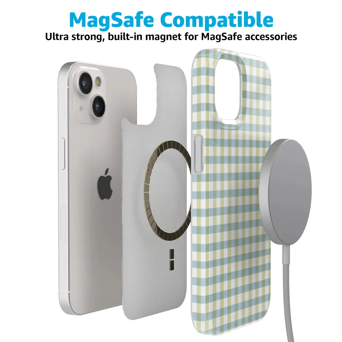 Pastel Picnic | Blue & Green Gingham Case - Image 79