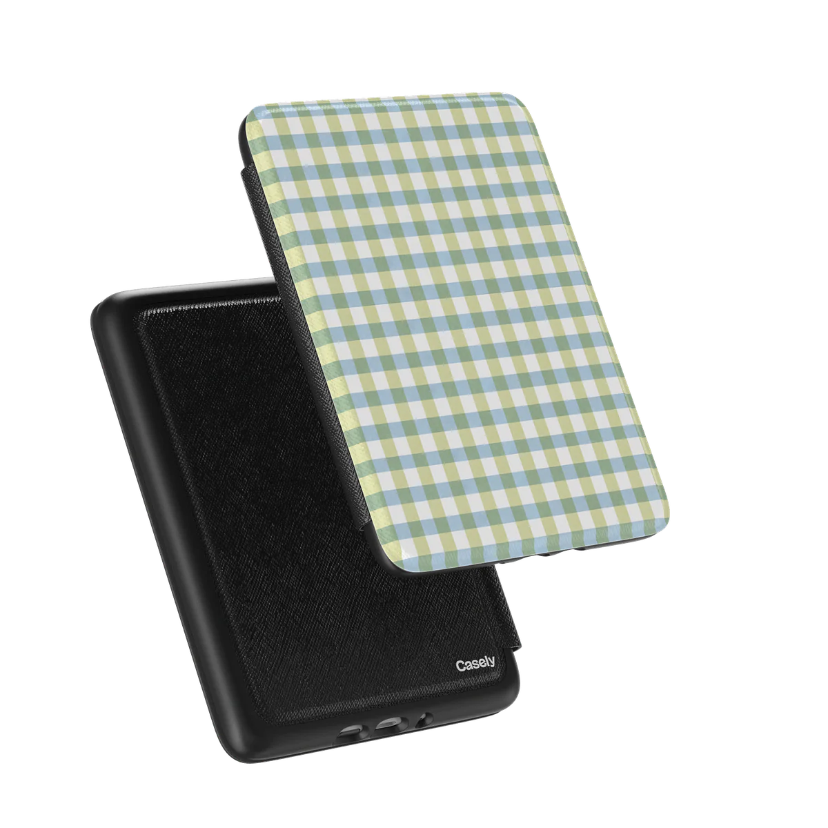 Pastel Picnic | Blue & Green Gingham Kindle Case - Image 10