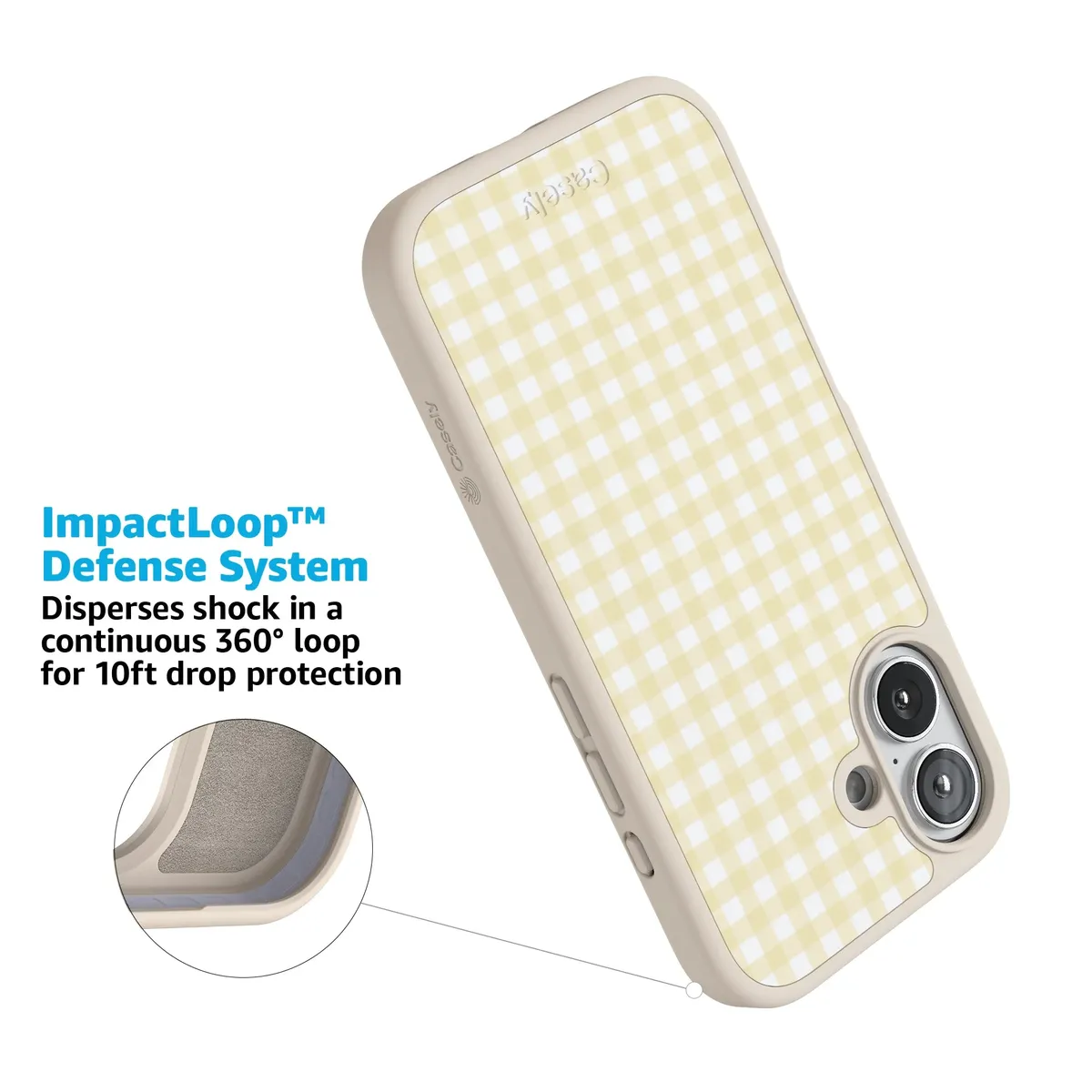 Pastel Picnic | Yellow Gingham Case - Image 158