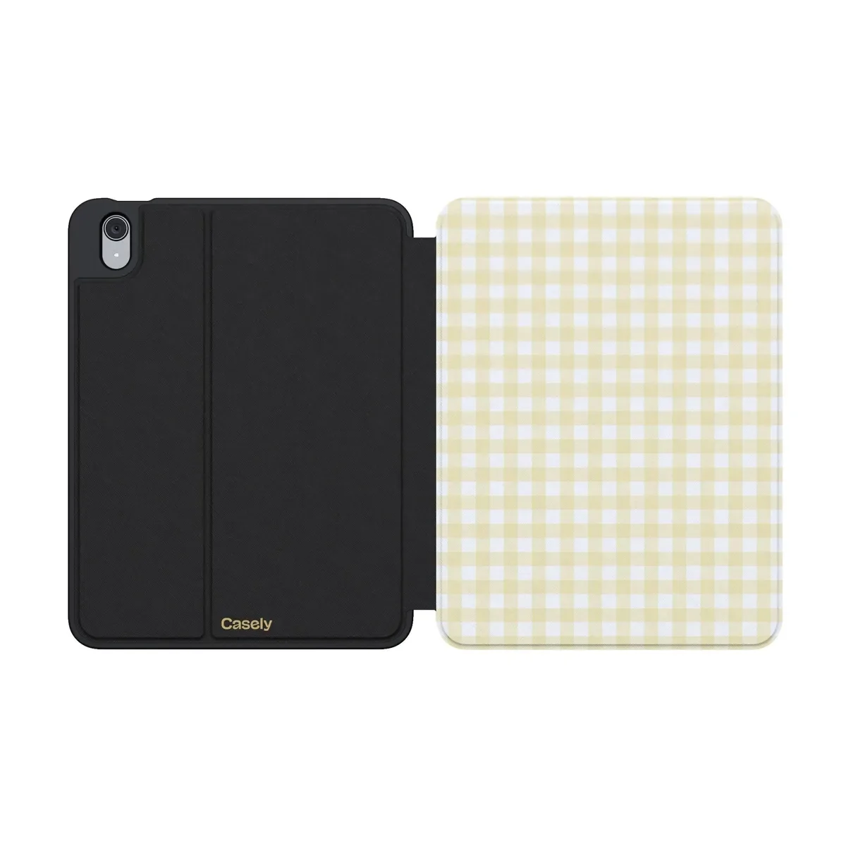 Pastel Picnic | Yellow Gingham iPad Case - Image 15