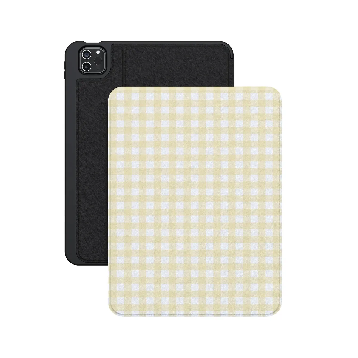 Pastel Picnic | Yellow Gingham iPad Case - Image 17