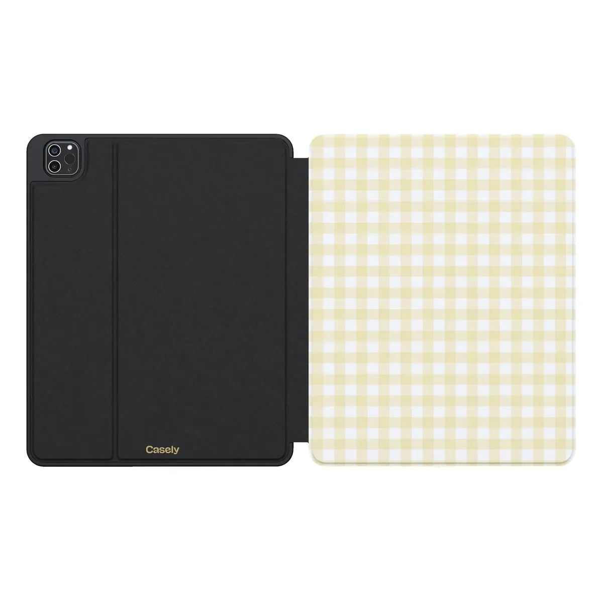 Pastel Picnic | Yellow Gingham iPad Case - Image 7