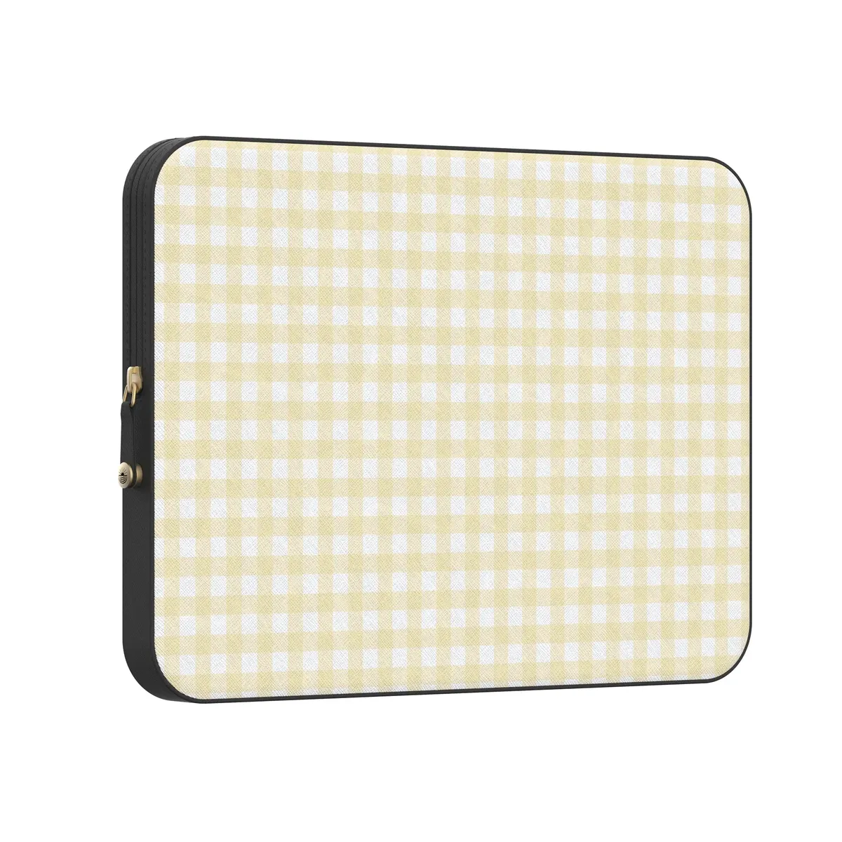 Pastel Picnic | Yellow Gingham Laptop Case - Image 11