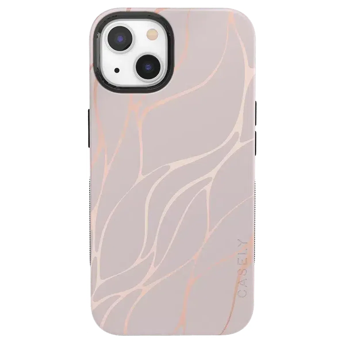Midnight Ride | Pink and Gold Metallic Waves Case - Image 35