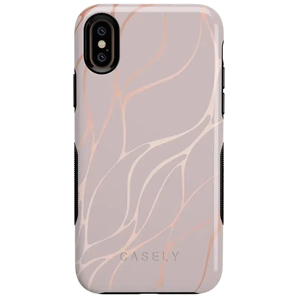 Midnight Ride | Pink and Gold Metallic Waves Case - Image 41