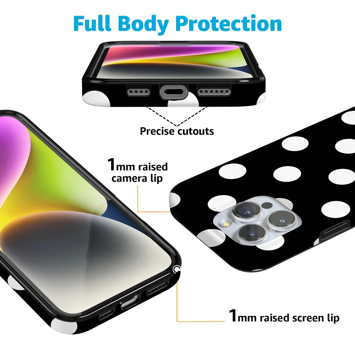 Polka Dots | High Contrast Design Case - Image 185