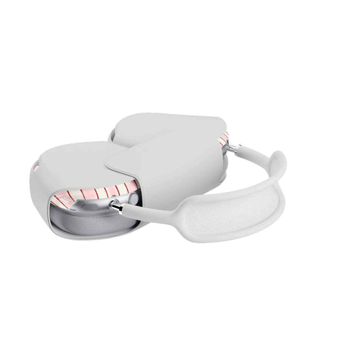 Pretty in Pastel | Blush Stripes AirPods Max Case - Image 8