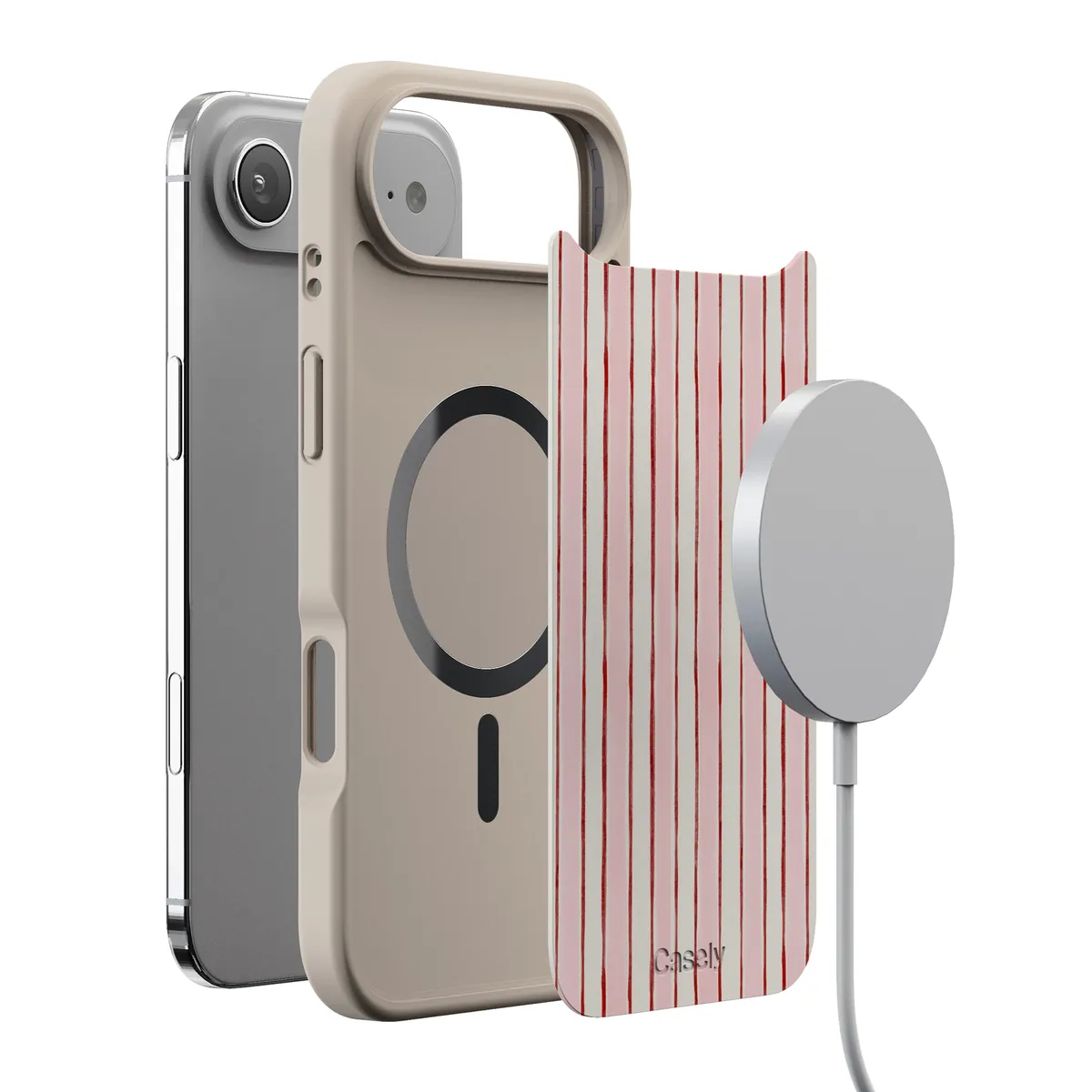 Pretty in Pastel | Blush Stripes Case - Image 174