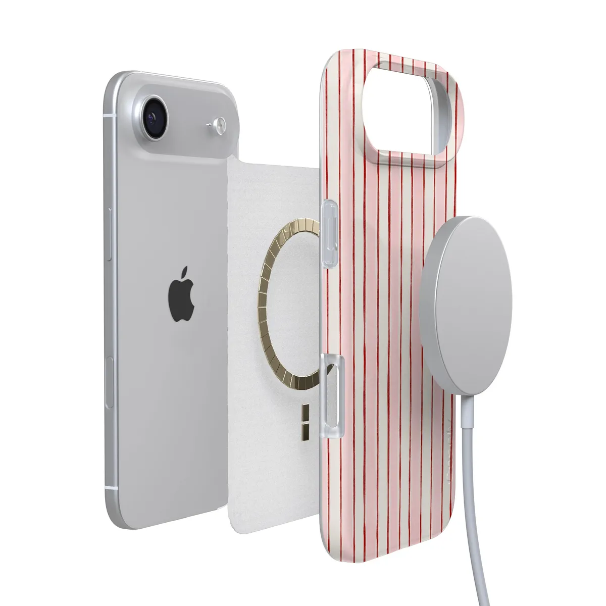 Pretty in Pastel | Blush Stripes Case - Image 85