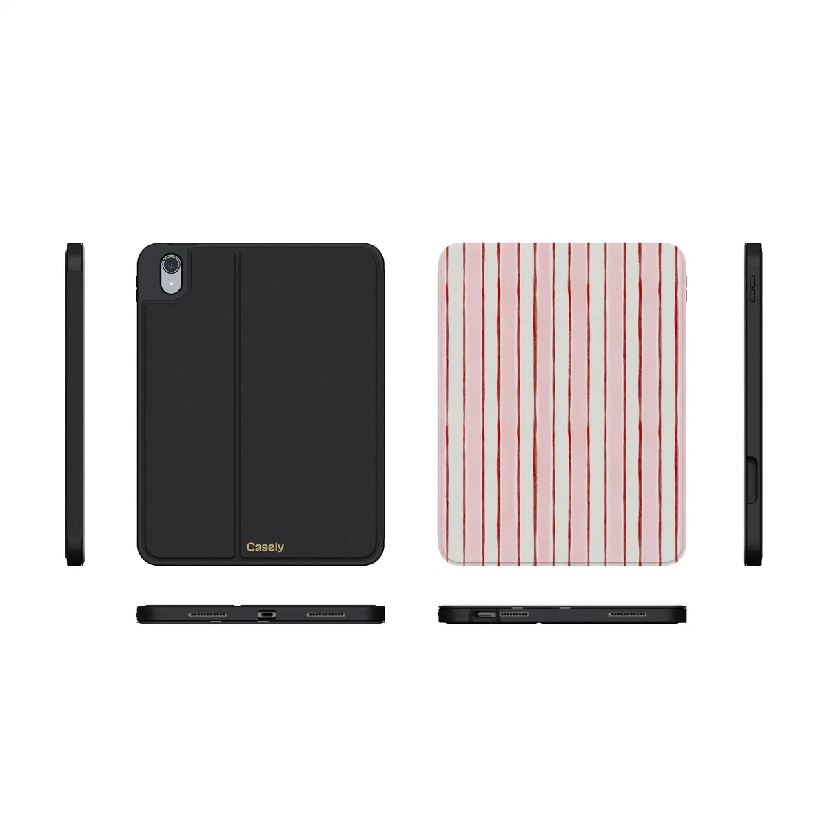 Pretty in Pastel | Blush Stripes iPad Case - Image 13