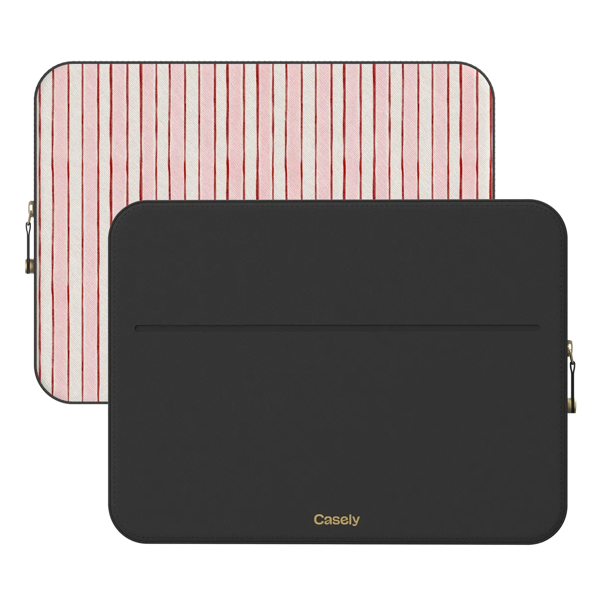 Pretty in Pastel | Blush Stripes Laptop Case - Image 2