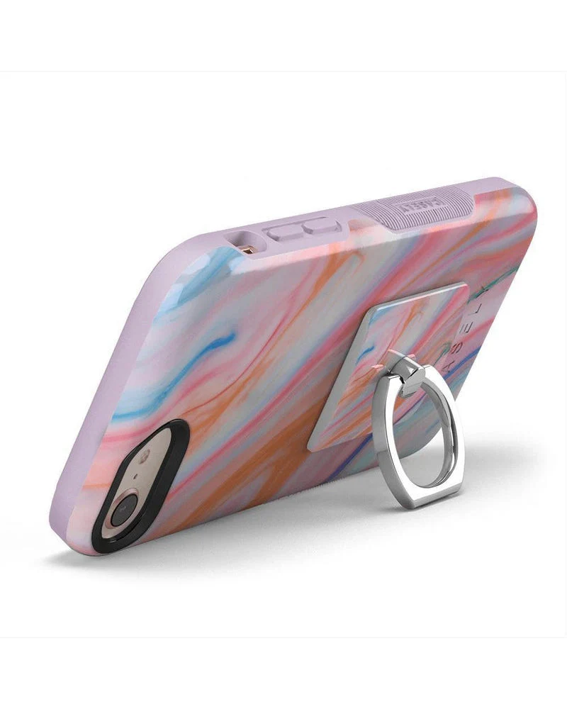 You're a Gem | Rainbow Marble Swirl Phone Ring - Image 4