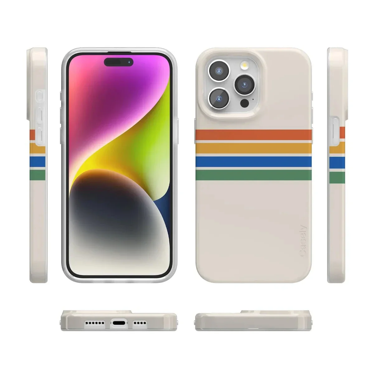 Totally Groovy | Rainbow Stripes Color Block Case - Image 147