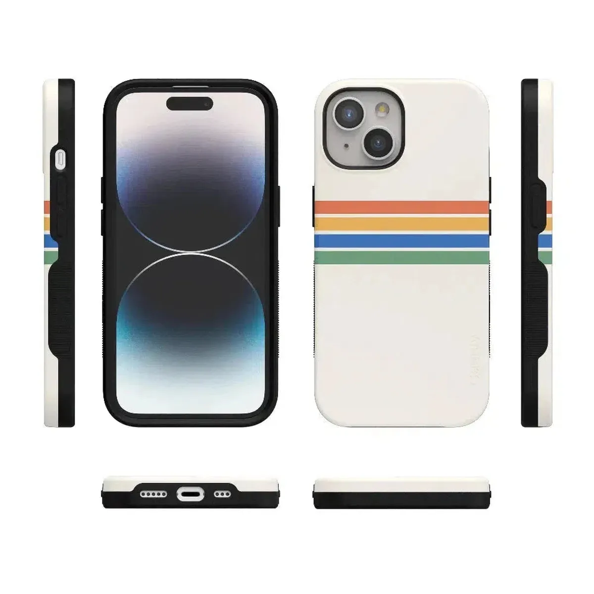 Totally Groovy | Rainbow Stripes Color Block Case - Image 90