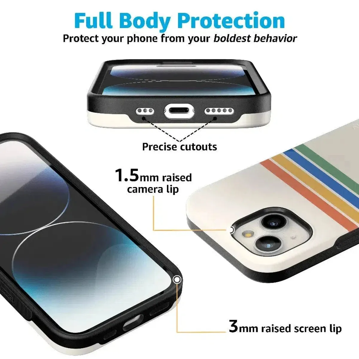 Totally Groovy | Rainbow Stripes Color Block Case - Image 92