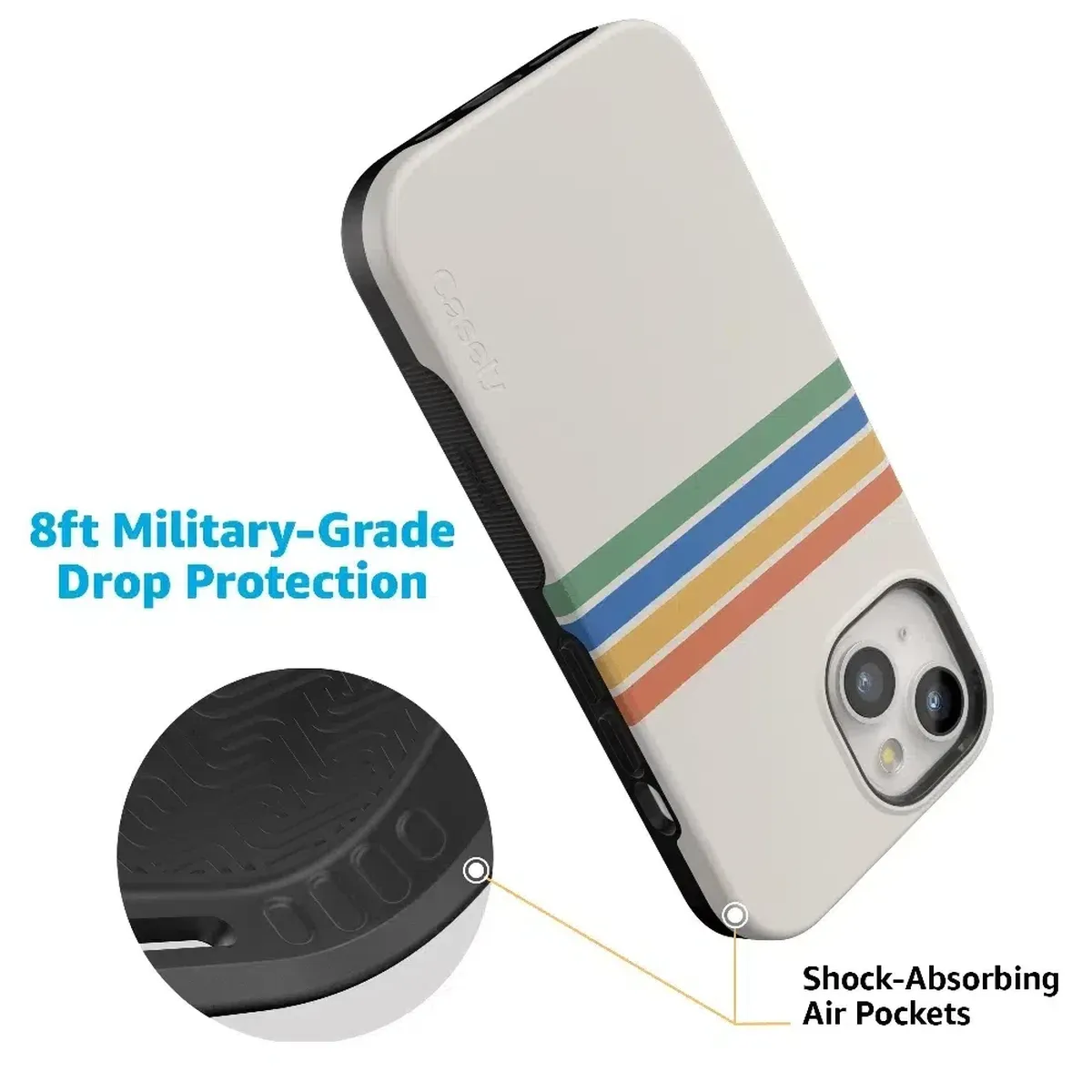 Totally Groovy | Rainbow Stripes Color Block Case - Image 95