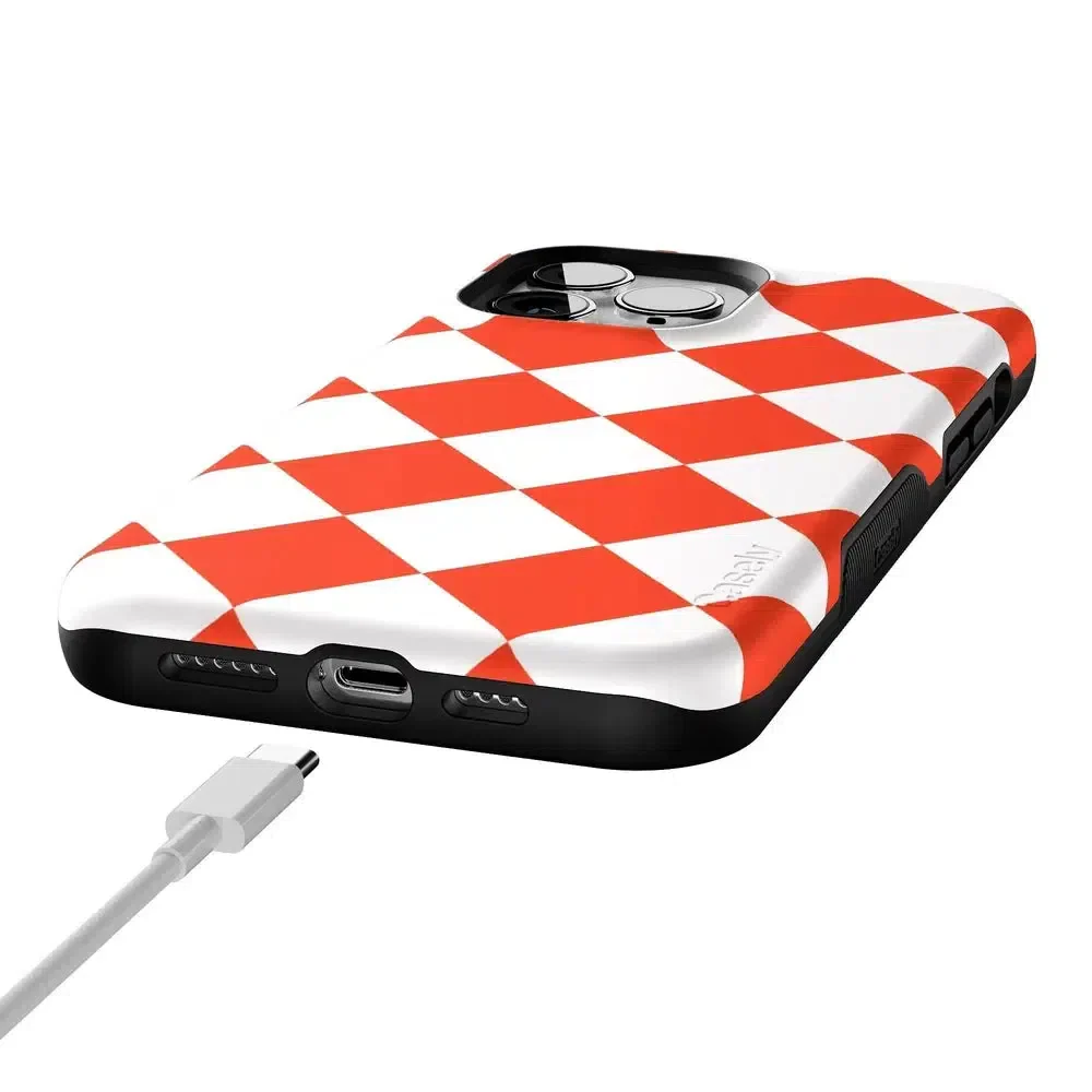 Red Checkerboard | High Contrast Design Case - Image 109