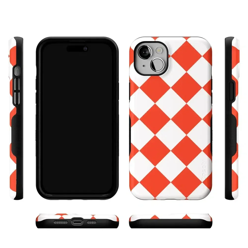 Red Checkerboard | High Contrast Design Case - Image 121