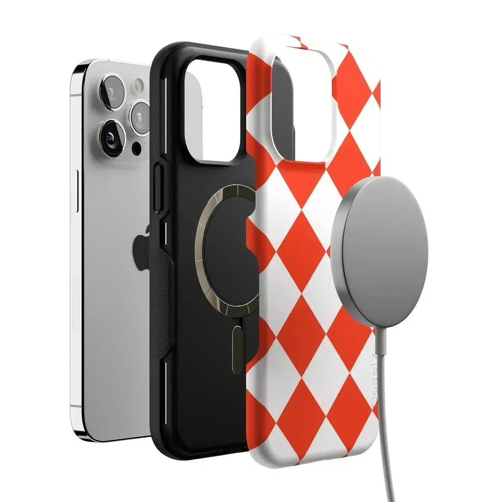 Red Checkerboard | High Contrast Design Case - Image 128