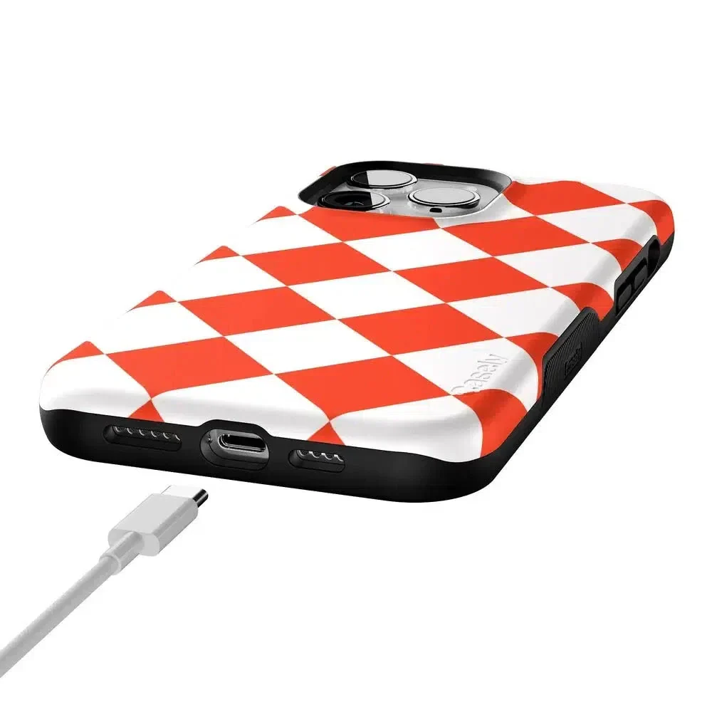 Red Checkerboard | High Contrast Design Case - Image 129