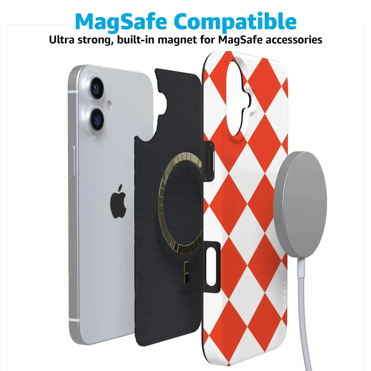 Red Checkerboard | High Contrast Design Case - Image 145