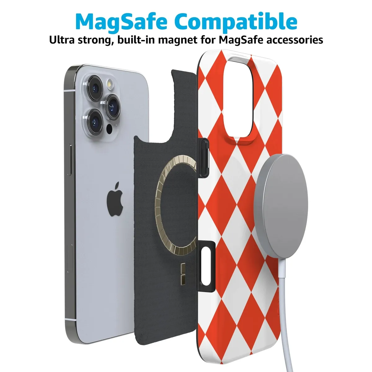 Red Checkerboard | High Contrast Design Case - Image 150