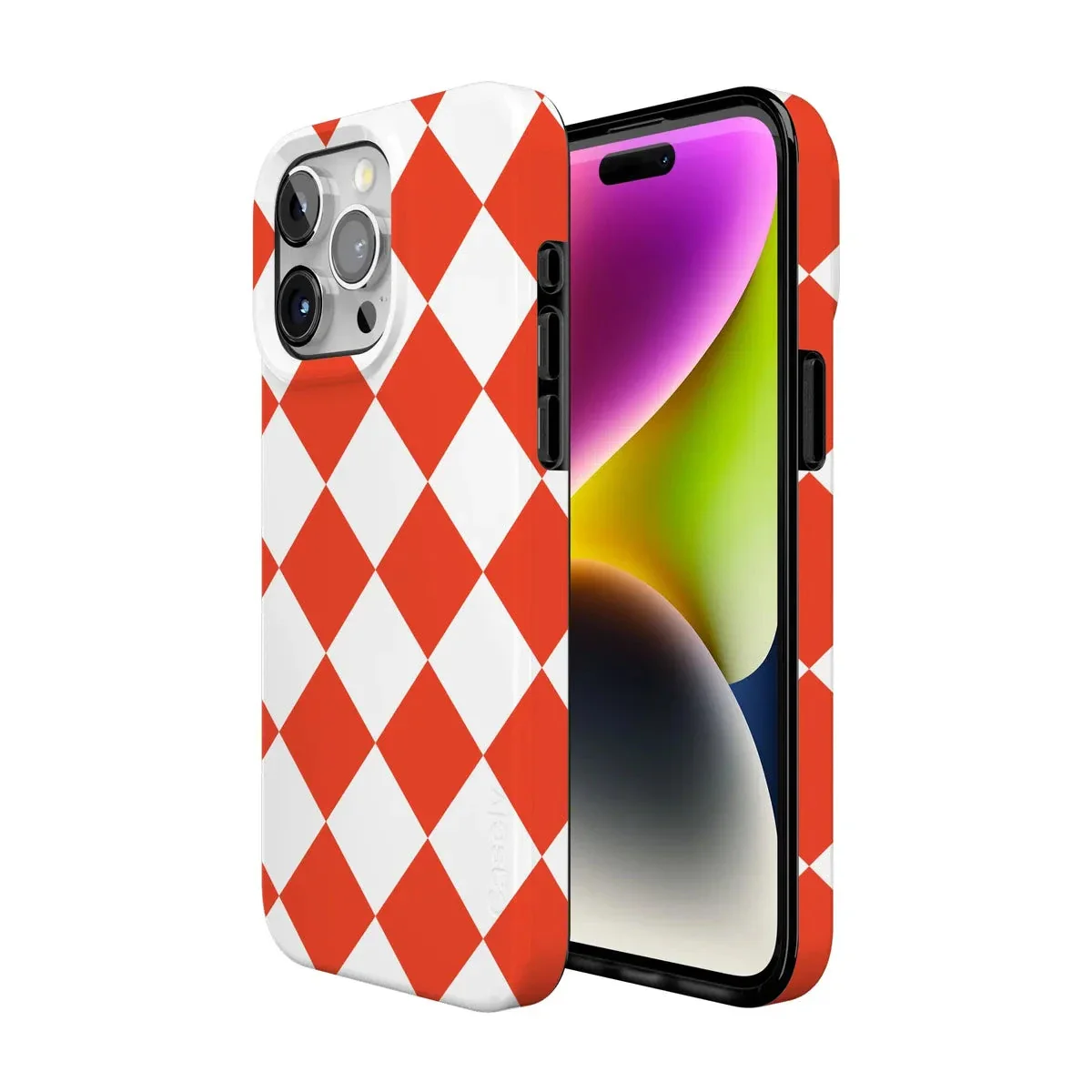 Red Checkerboard | High Contrast Design Case - Image 153