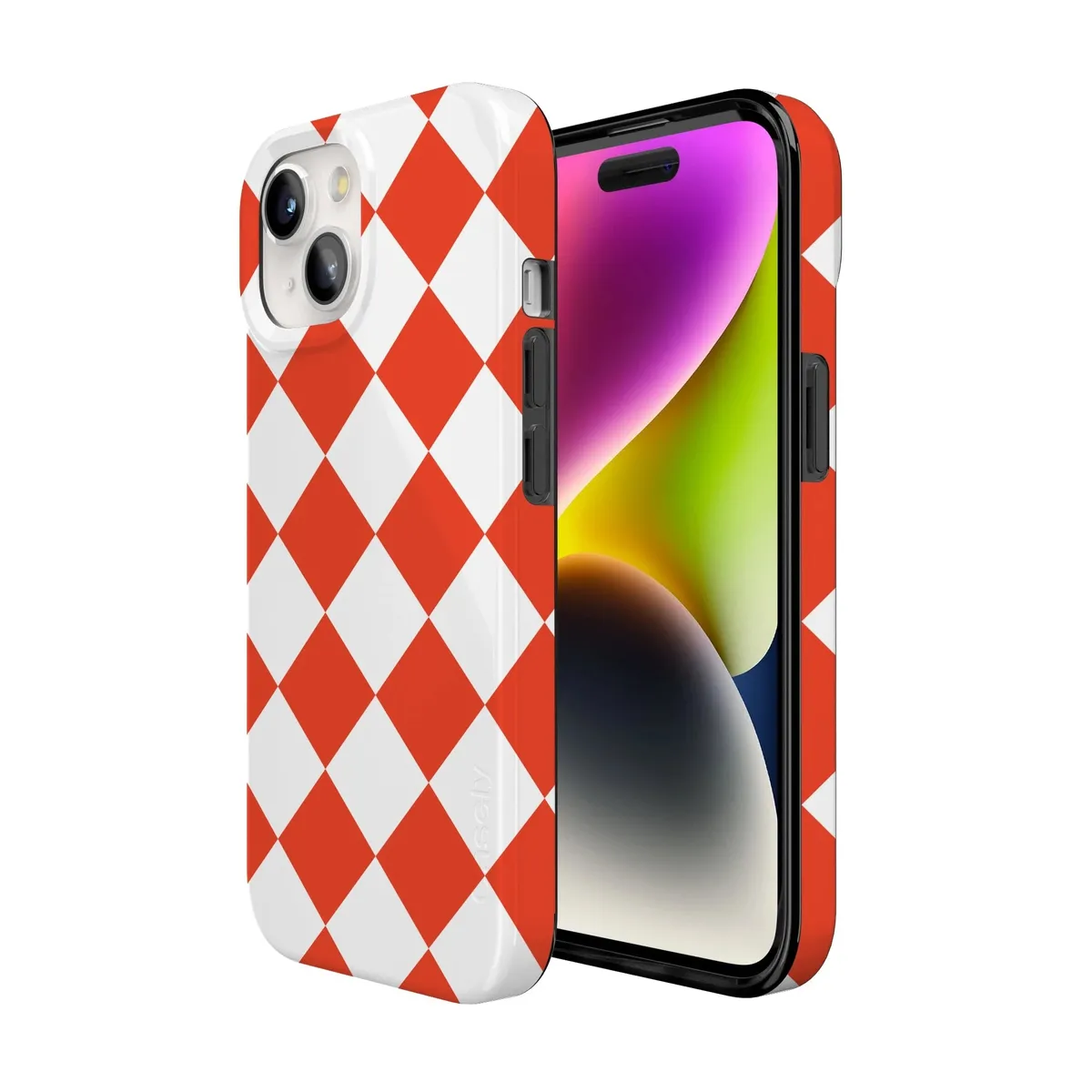 Red Checkerboard | High Contrast Design Case - Image 158