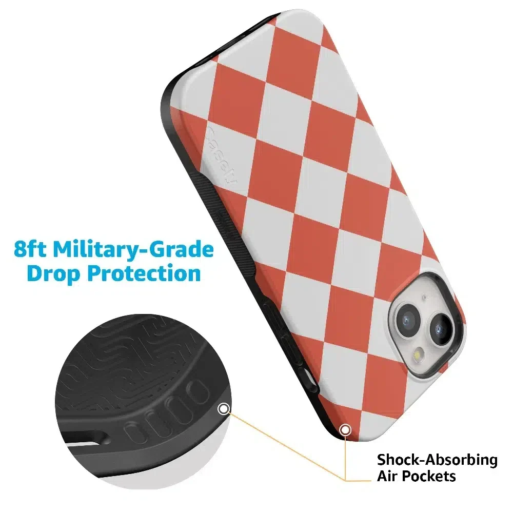 Red Checkerboard | High Contrast Design Case - Image 56