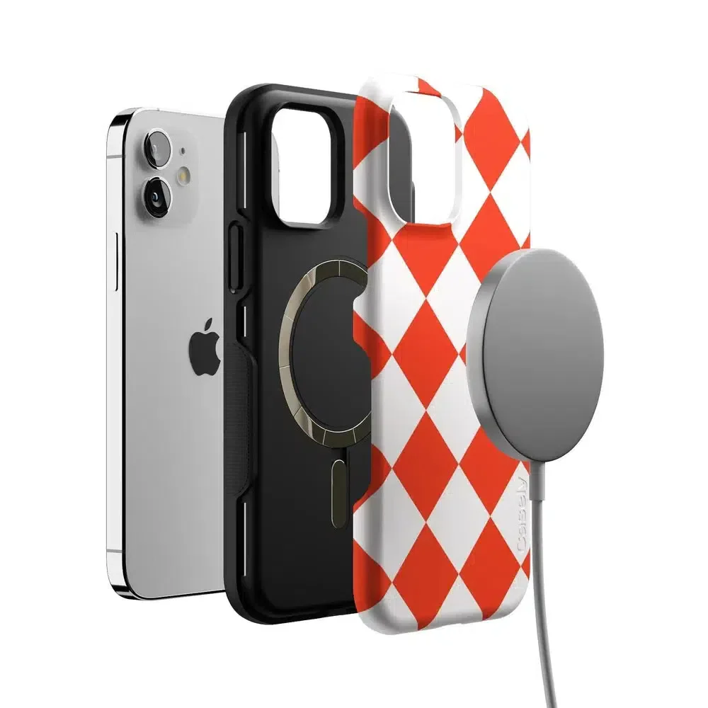 Red Checkerboard | High Contrast Design Case - Image 78
