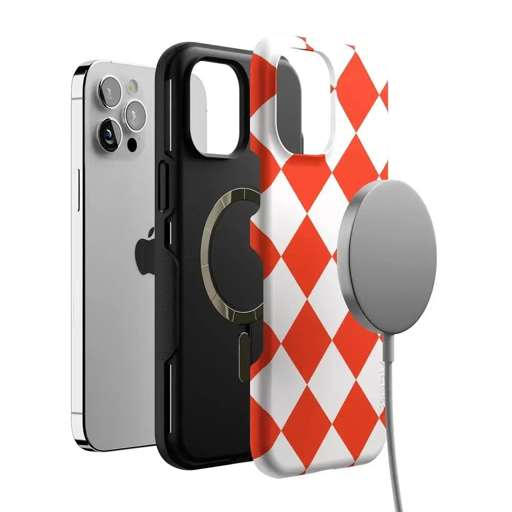 Red Checkerboard | High Contrast Design Case - Image 88
