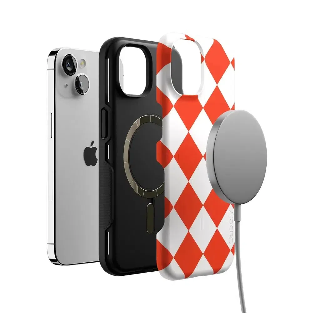Red Checkerboard | High Contrast Design Case - Image 98