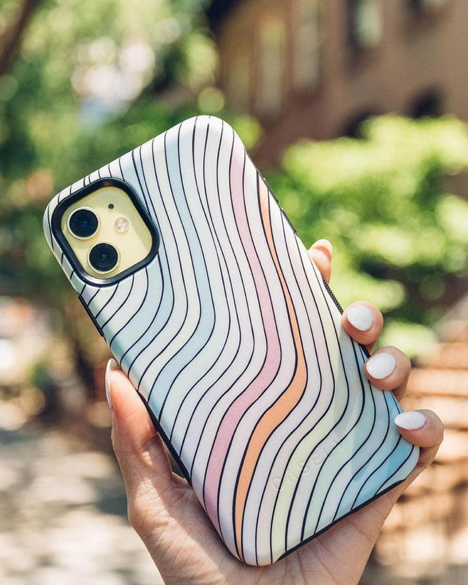 Ride The Wave | Pastel Rainbow Lined Case - Image 77