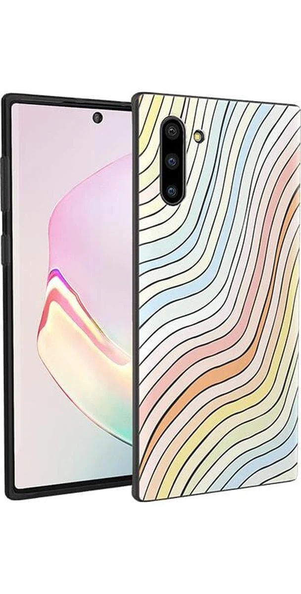 Ride The Wave | Pastel Rainbow Lined Samsung Case - Image 2