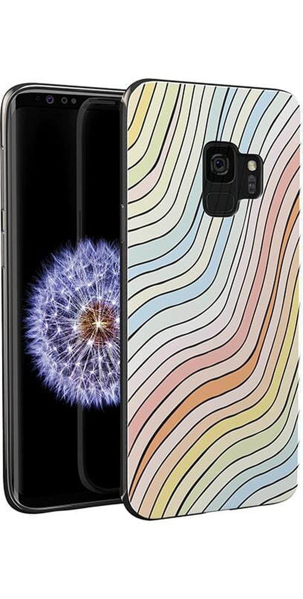 Ride The Wave | Pastel Rainbow Lined Samsung Case - Image 5