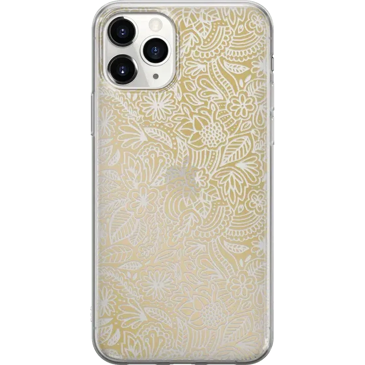 Floral Mandala | Rose Gold Clear Case - Image 7