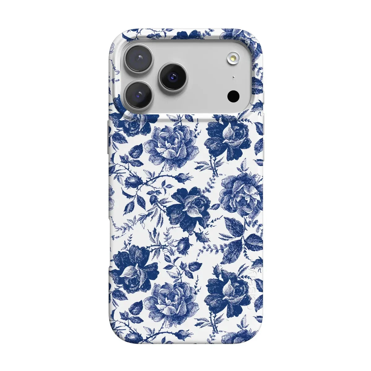 Rose to Fame | Blue & White Rose Floral Case - Image 112