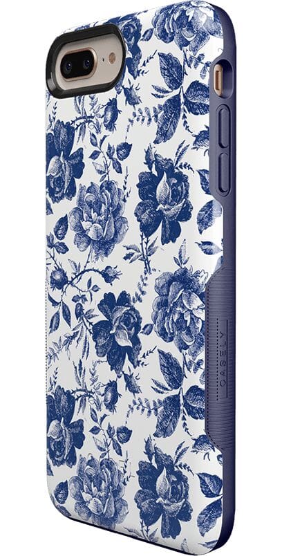 Rose to Fame | Blue & White Rose Floral Case - Image 48