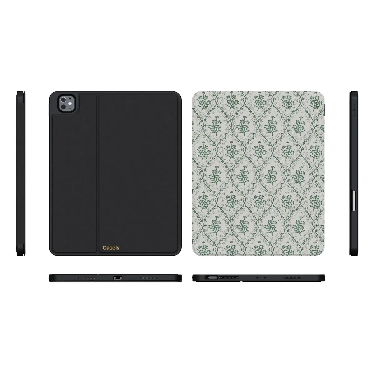 Sage Tapestry | Floral Vines iPad Case - Image 37