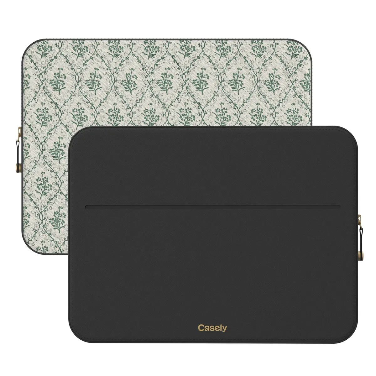 Sage Tapestry | Floral Vines Laptop Case - Image 2